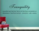 Tranquility Definition